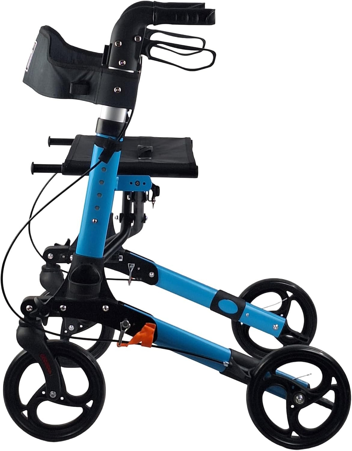 Ultra Lightweight 4 Wheel Rollator Walker with Seat Folding Adjustable Handles