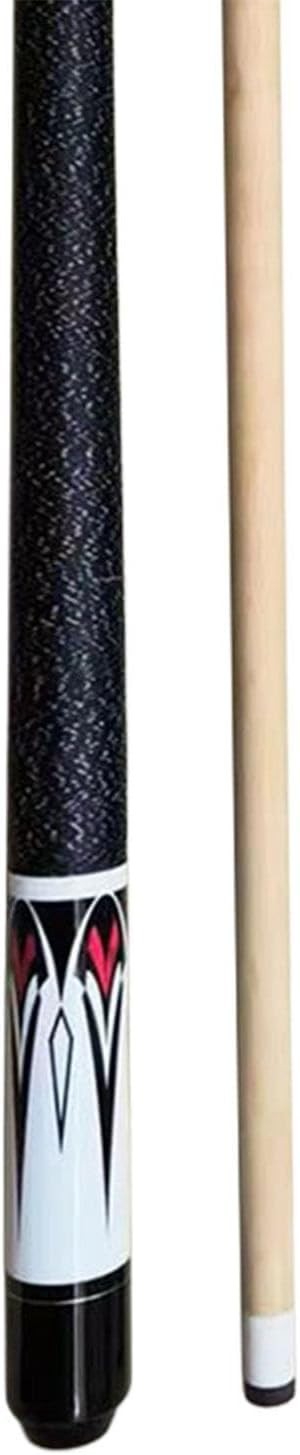 57in Pool Cue 13mm Tip 1/2 Joint Wood Steel Stylish Full Size