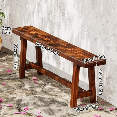Rustic Farmhouse Wooden Bench – Entryway, Dining & Bedroom Seating 90x28x42cm