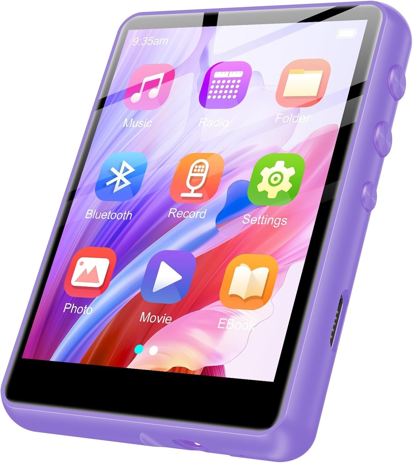128GB MP3 Player Purple Bluetooth 5.3 FM Sport Mini