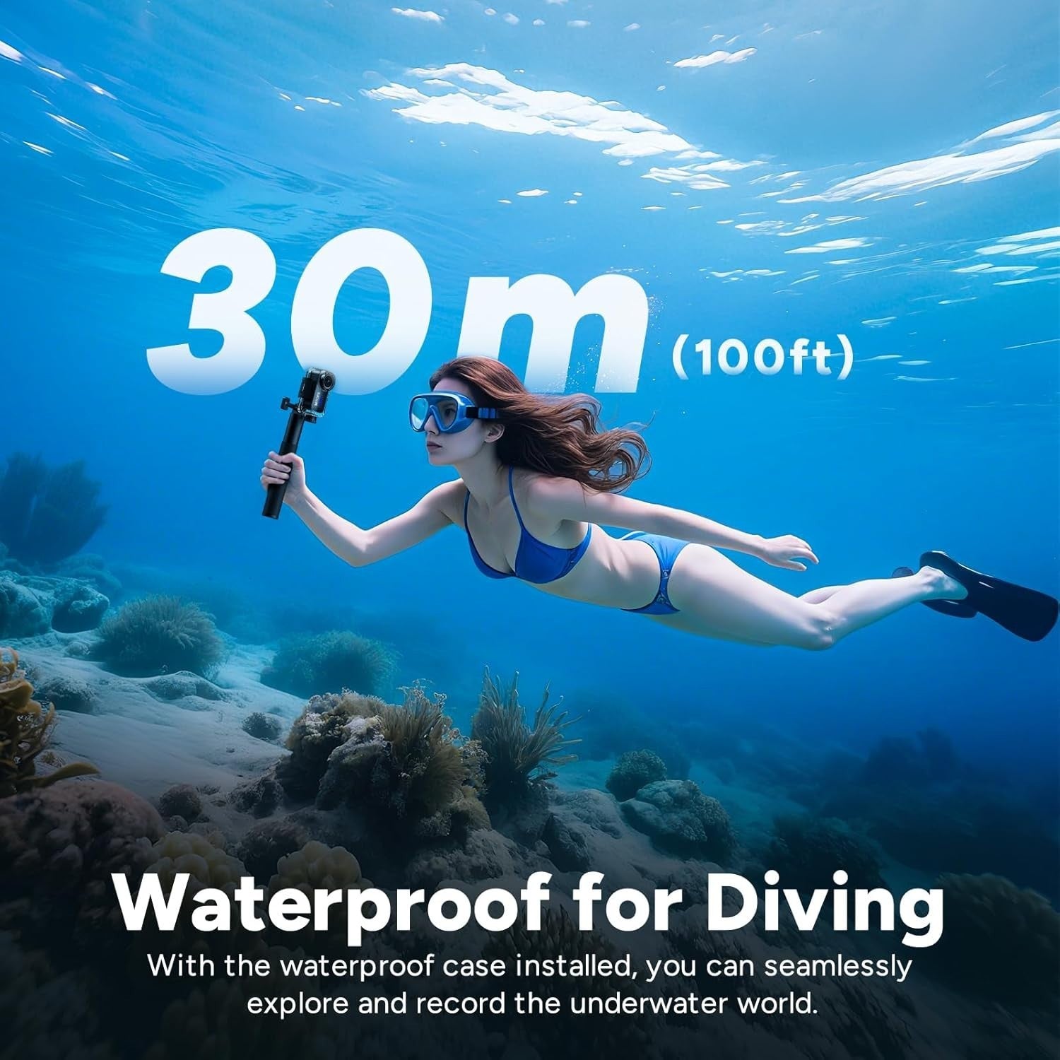 4K Magnetic Mini Action Camera 170° Waterproof POV Cam w/64GB