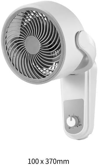 Wall Mounted Fan 220V 3-Speed 40W Quiet Cooling Oscillating for Bedroom Bathroom