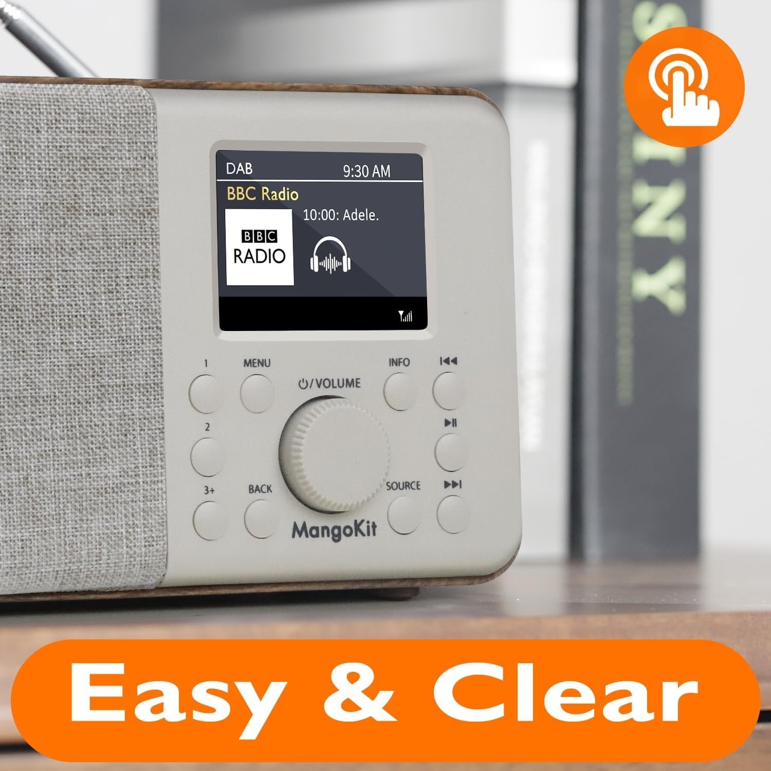 DAB DAB+ Digital Radio Bluetooth Portable Alarm Colour Display USB-C