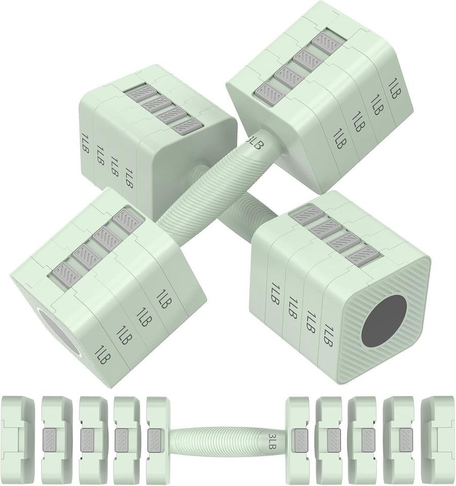 Adjustable Dumbbells Set 5-in-1 3–11LB Each Quick Change Home Weights