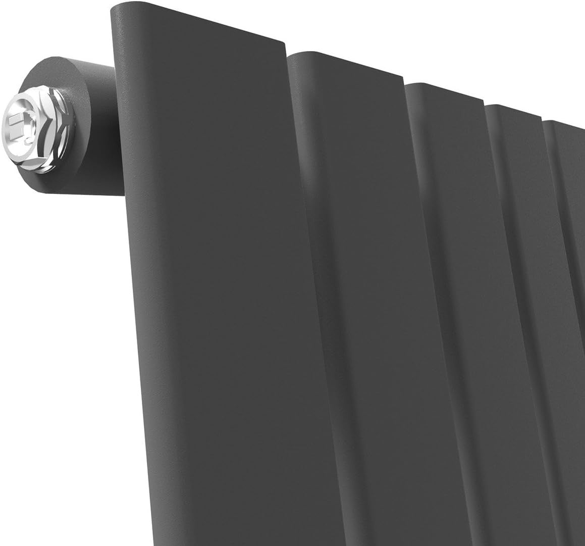 1600 x 300mm Vertical Anthracite Designer Radiator, Modern Single Panel