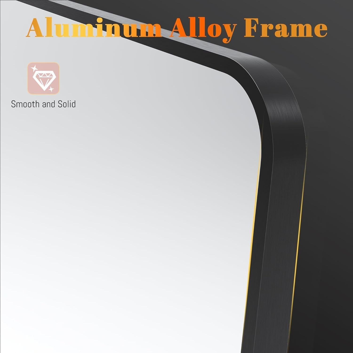 Full Length Mirror 160x60cm Black Frame Wall Leaning Floor Standing