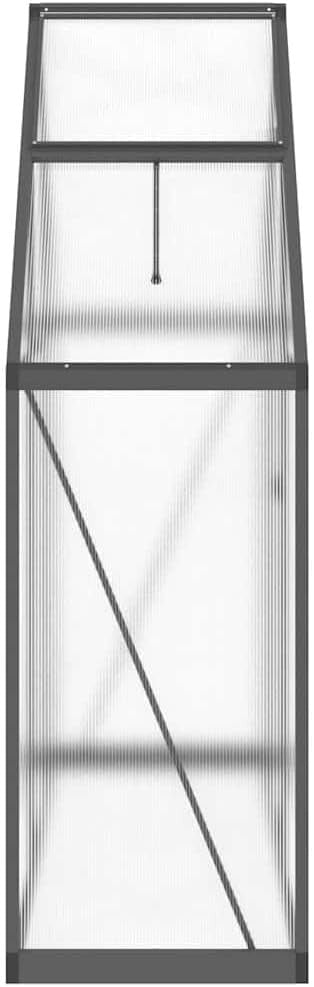 Compact Walk-In Greenhouse with Base Frame Aluminium & Polycarbonate