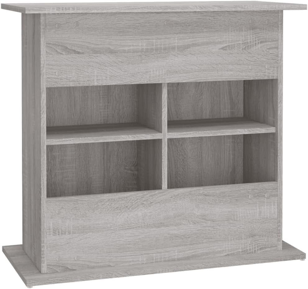 Grey Aquarium Cabinet with Storage – Compact Fish Tank Stand Unit