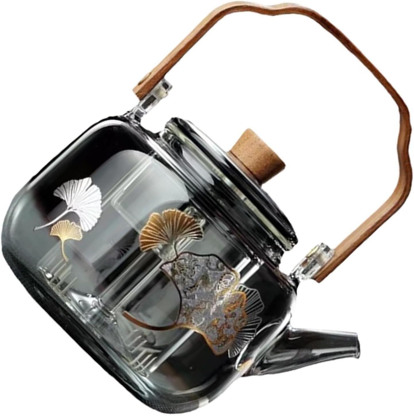 Borosilicate Glass Teapot with Removable Infuser Stovetop Tea Kettle