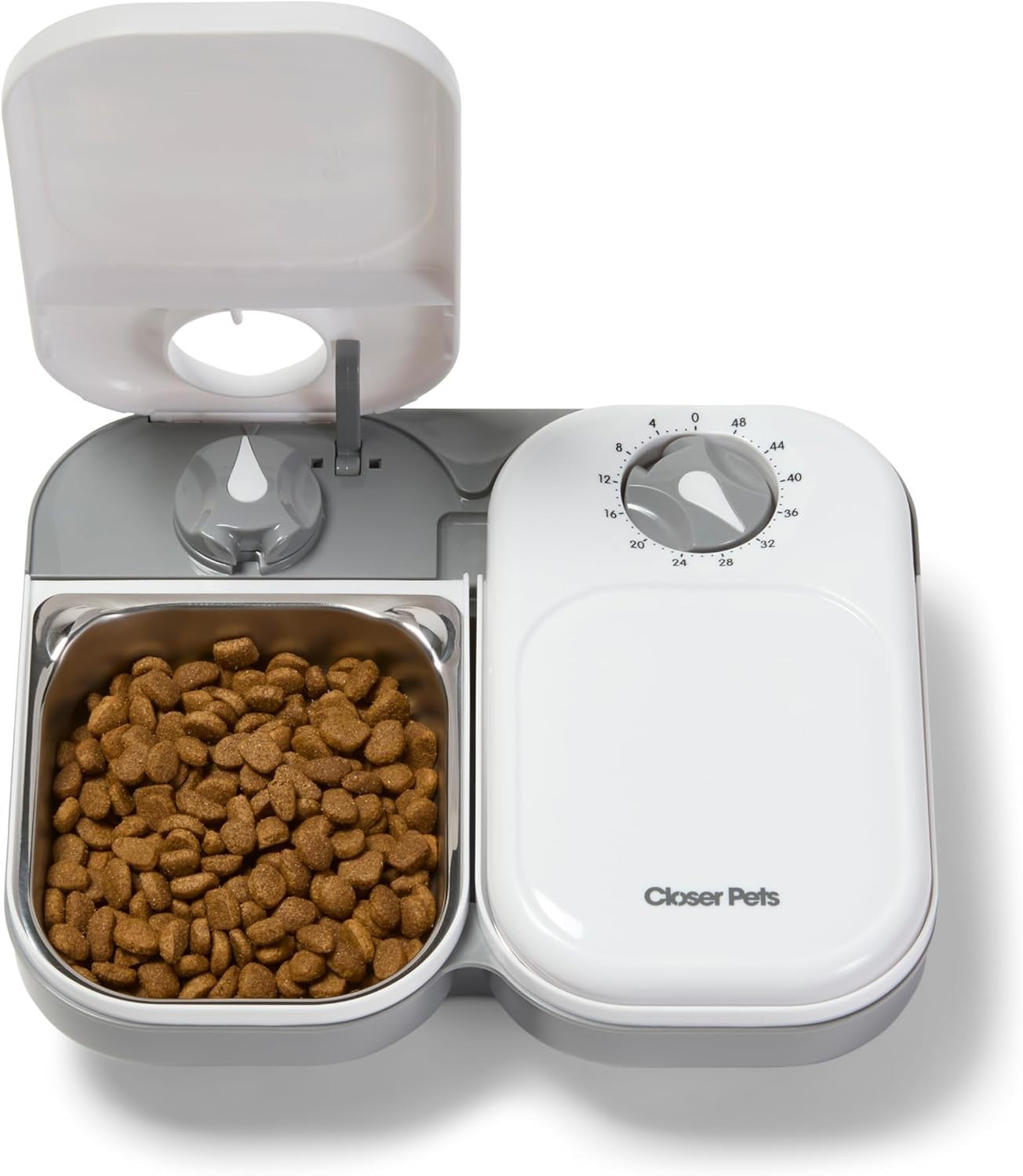 Automatic Pet Feeder 2 Meal Timer Wet Dry Food Dispenser Ice Pack