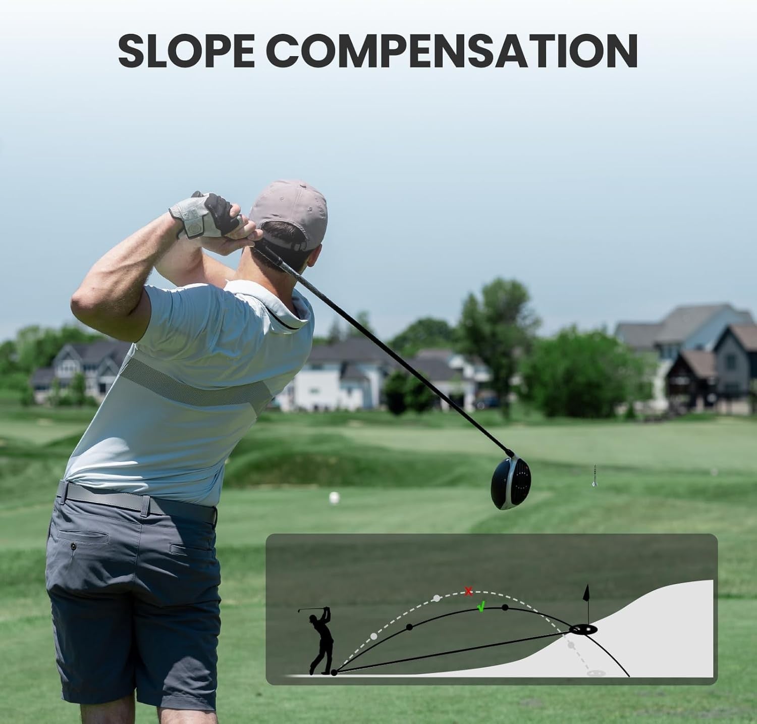 Golf Rangefinder 660 Yards Slope Switch Flag Lock Rechargeable Laser