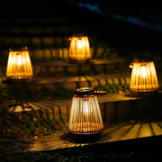 4 Pack Solar Garden Lanterns Outdoor Waterproof Metal