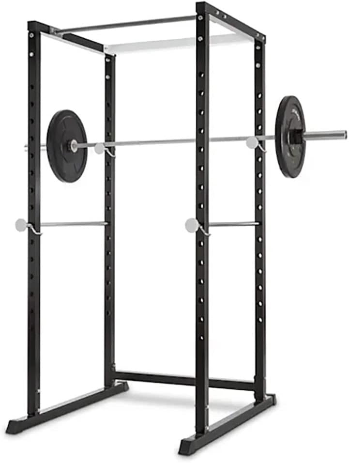 Heavy Duty Adjustable Power Rack Cage 18-Position Pull-Up Bar Home Gym