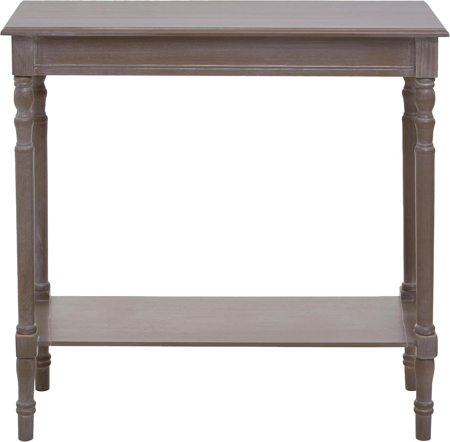 Slim Console Table with Storage Drawers, Grey Oak Finish for Hallway