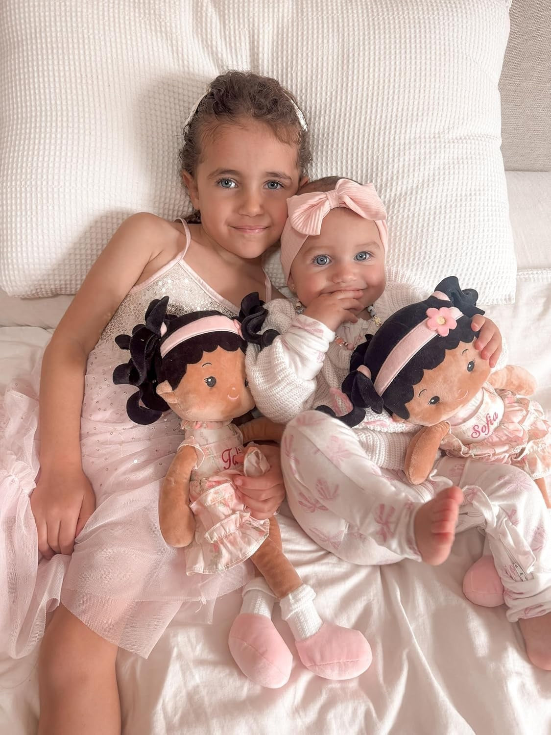 16in Personalised Soft Baby Rag Doll Plush Keepsake First Birthday Gift