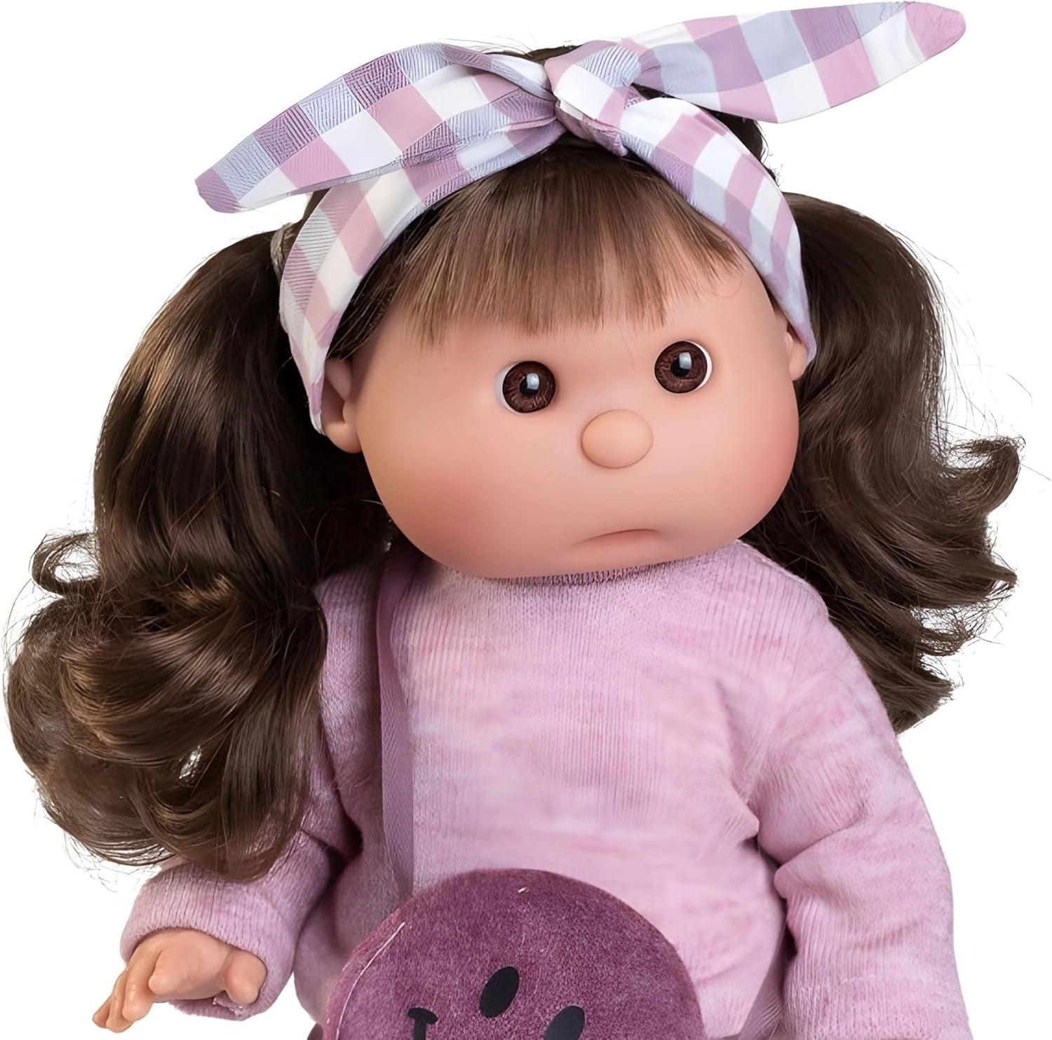 38cm Fashion Doll with Bag Poseable Vinyl Body Headband Accessories Gift