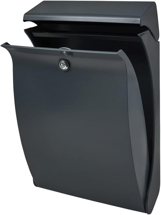 Lockable Wall Mounted Mailbox Outdoor Weatherproof Post Box – Secure & Stylish