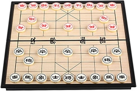 Magnetic Xiangqi Travel Chess Set Foldable Board Strategy Game
