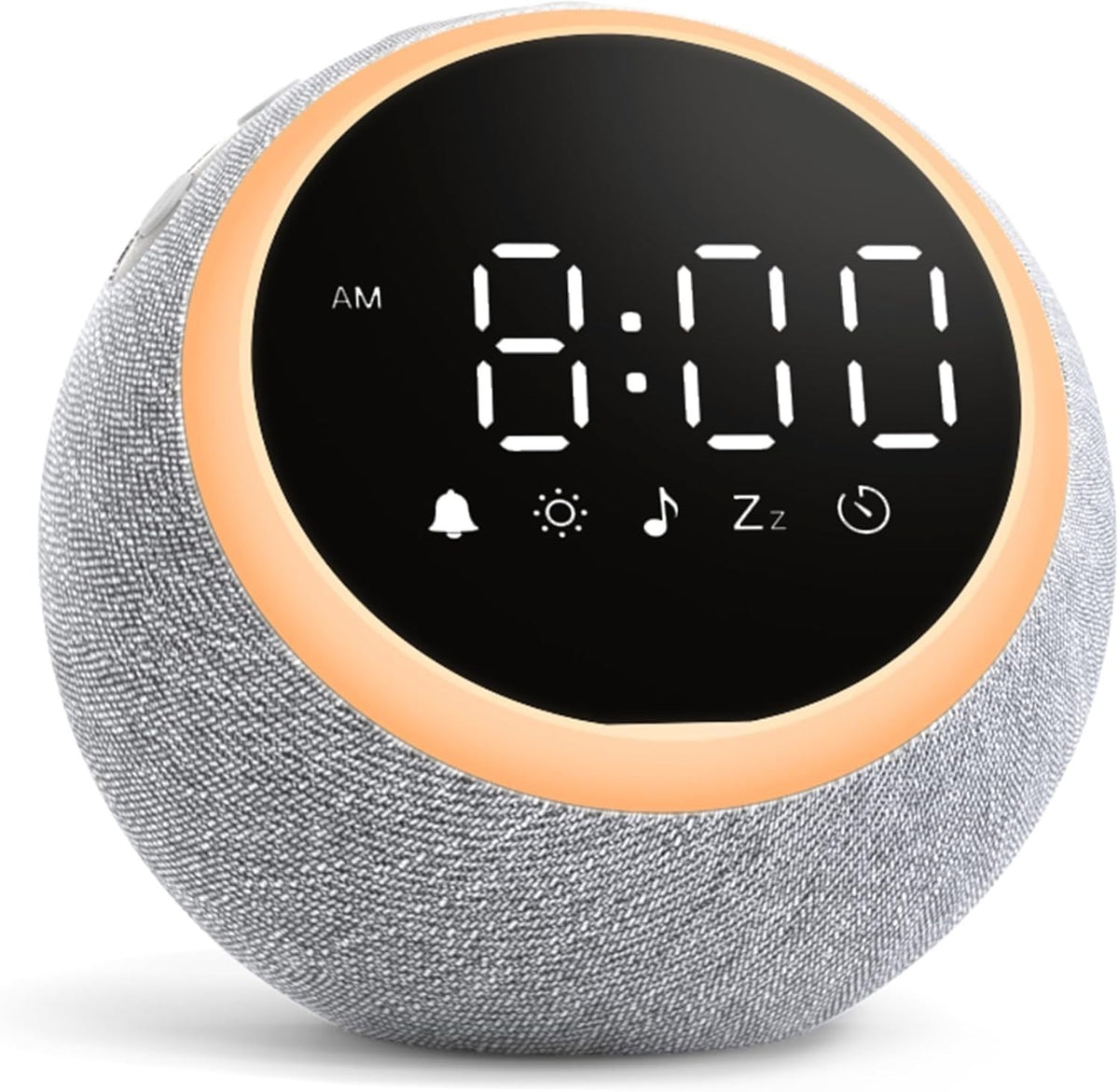 White Noise Sound Machine Alarm Clock Night Light 25 Sounds Sleep Aid