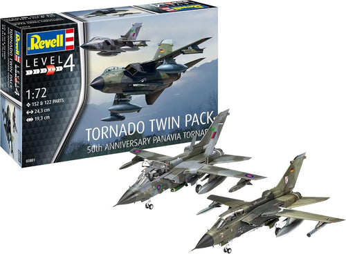 Tornado 50th Anniv 1:72 Twin Fighter Jet Model Kit RAF & Luftwaffe Unpainted