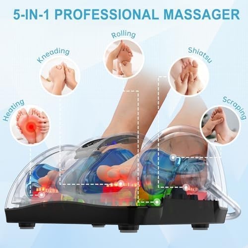 Shiatsu Foot Massager with Heat for Plantar Fasciitis Pain Relief Home Office