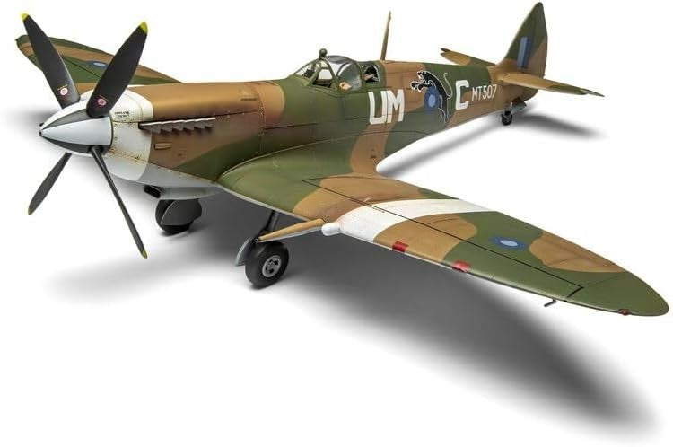 1:24 Scale Military Aircraft Model Kit | Detailed Spitfire Mk.VIII | 452 Parts