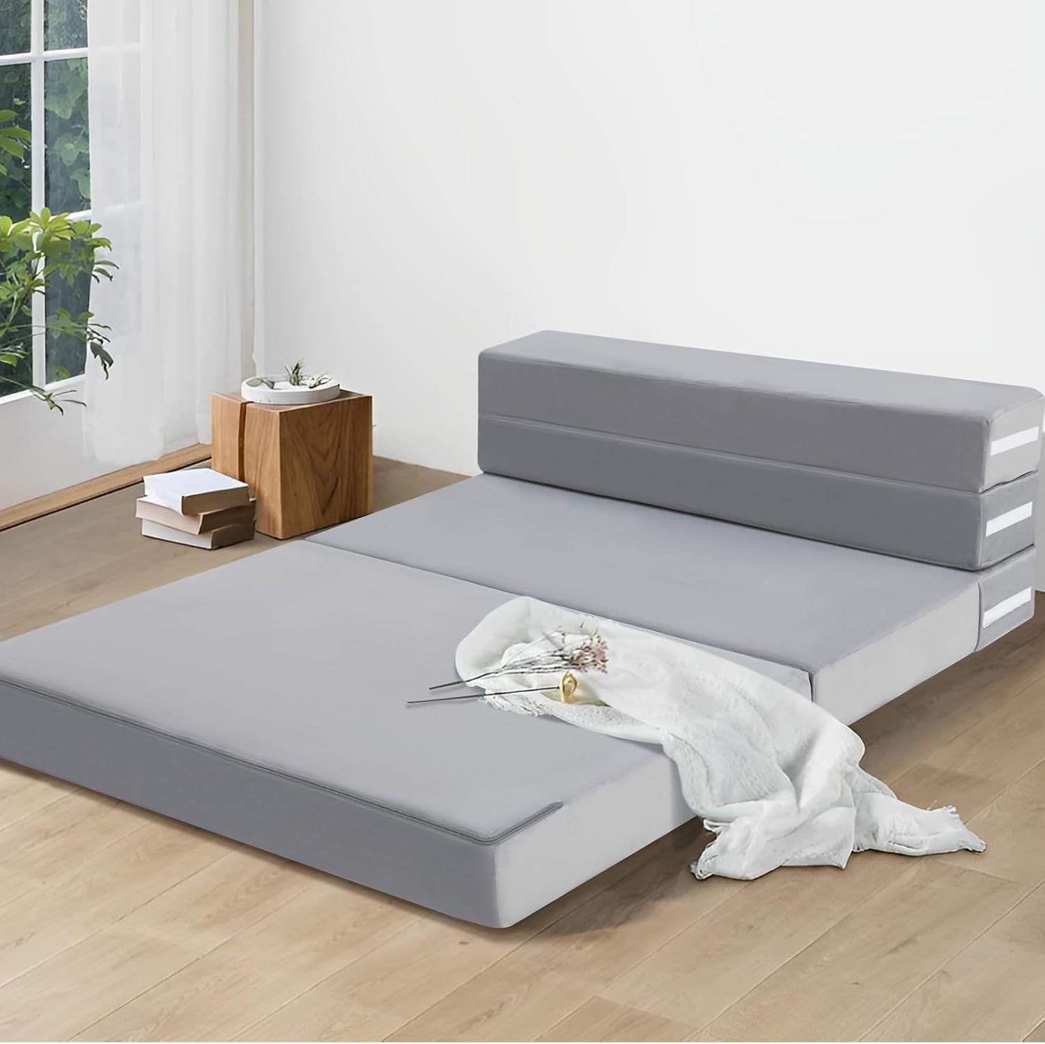 Fold Out Sofa Bed Double Futon Floor Chair Guest Mattress 12cm Thick