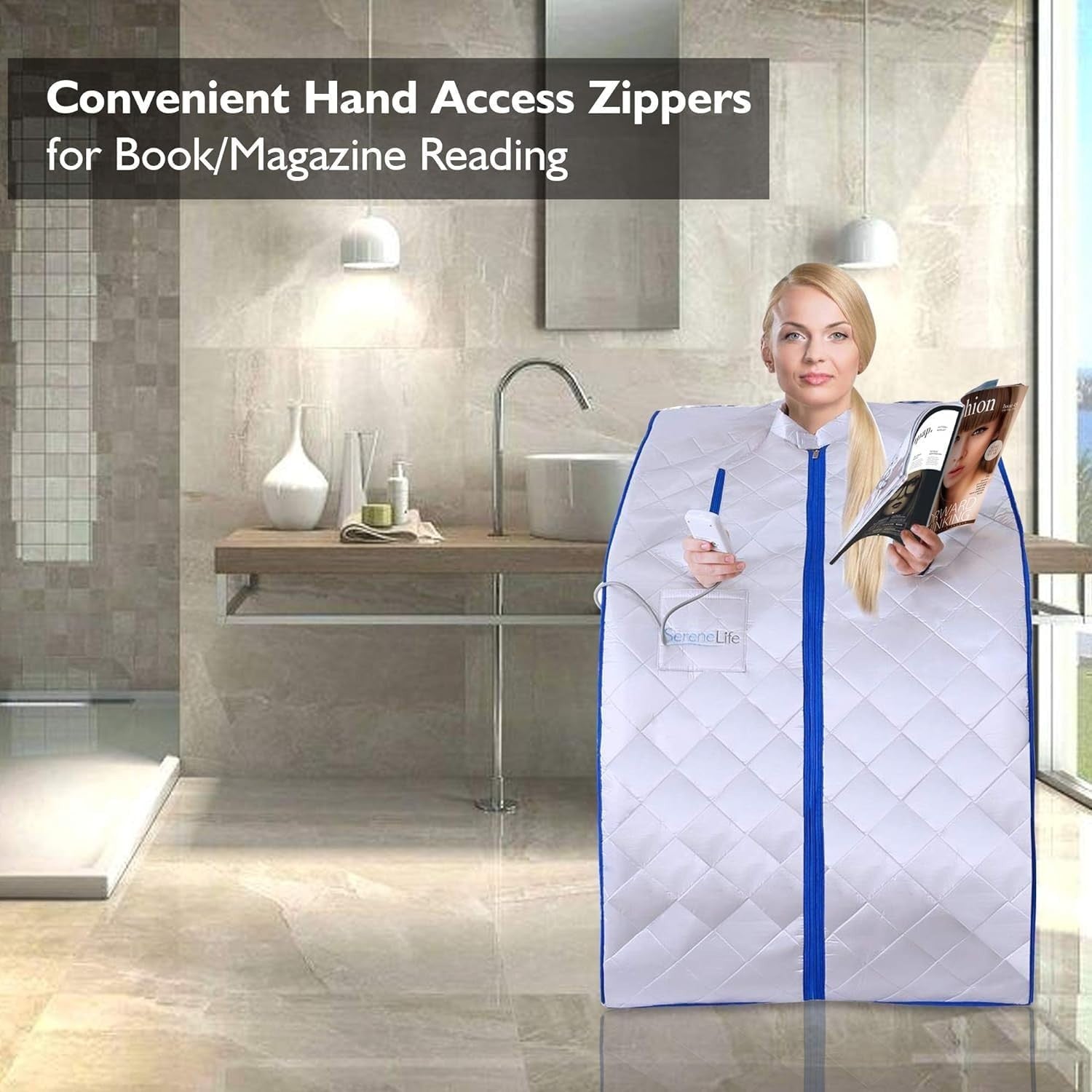 Portable Home Sauna Tent w/ Foot Heating Pad, Chair & Remote – Indoor Spa