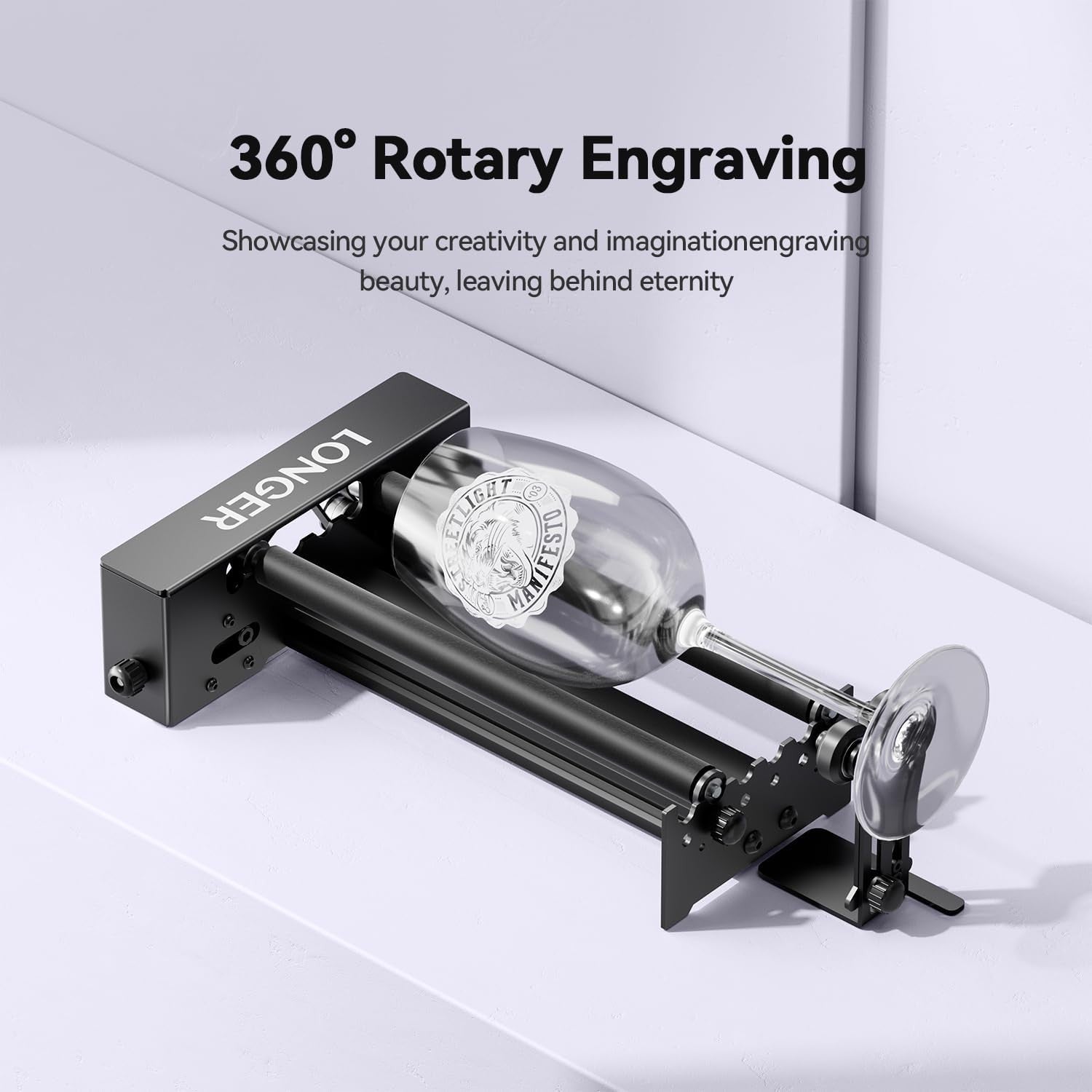 Laser Engraver Rotary Roller Kit 360° Cylinder Cup Tumbler Engraving Tool