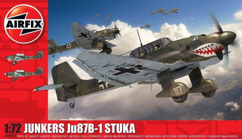 1:72 Junkers Ju87 B-1 Stuka Model Kit Plastic Plane Building Set 110 Parts