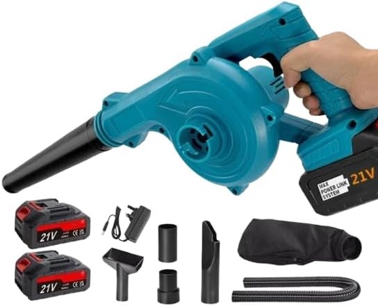 650W Cordless Leaf Blower Vacuum 2-in-1 Brushless High Power 21V