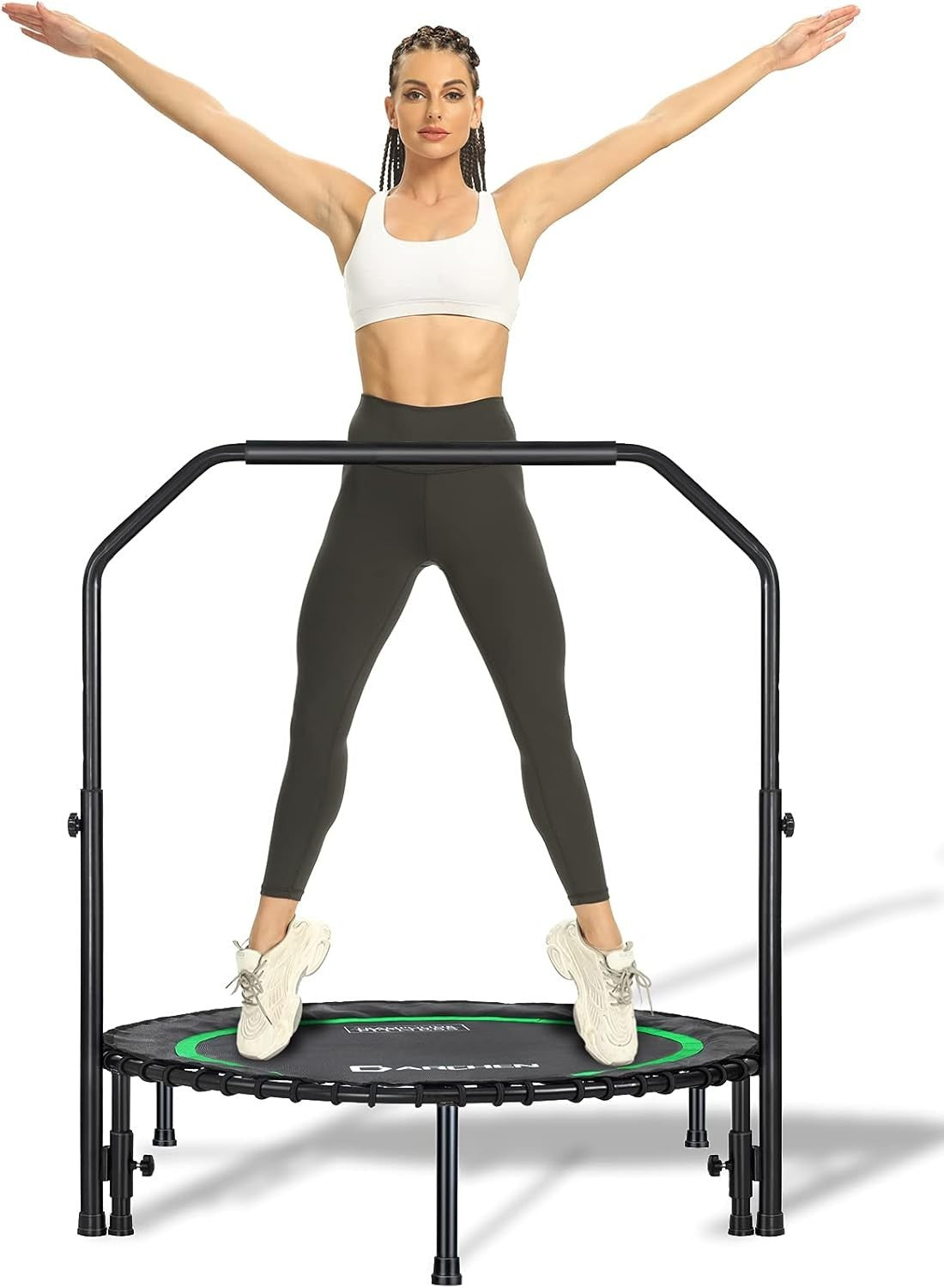 40in Heavy Duty Rebounder Mini Trampoline Quiet Bungee 200KG