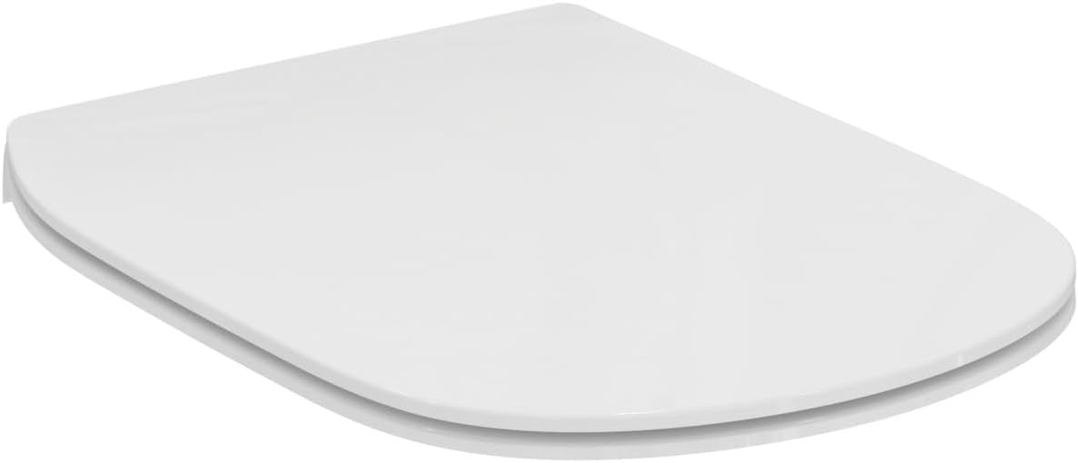 Slim Toilet Seat White Tesi Sandwich Soft-Close Wall-Hung Compatible