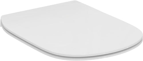 Slim Toilet Seat White Tesi Sandwich Soft-Close Wall-Hung Compatible