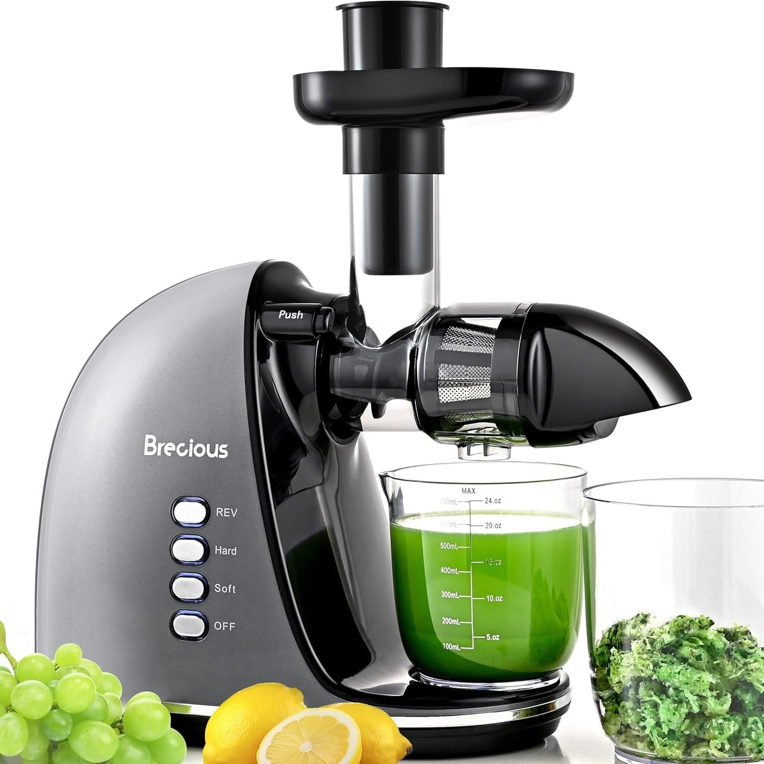 Cold Press Juicer Slow Masticating 2 Speed Quiet Reverse BPA Free