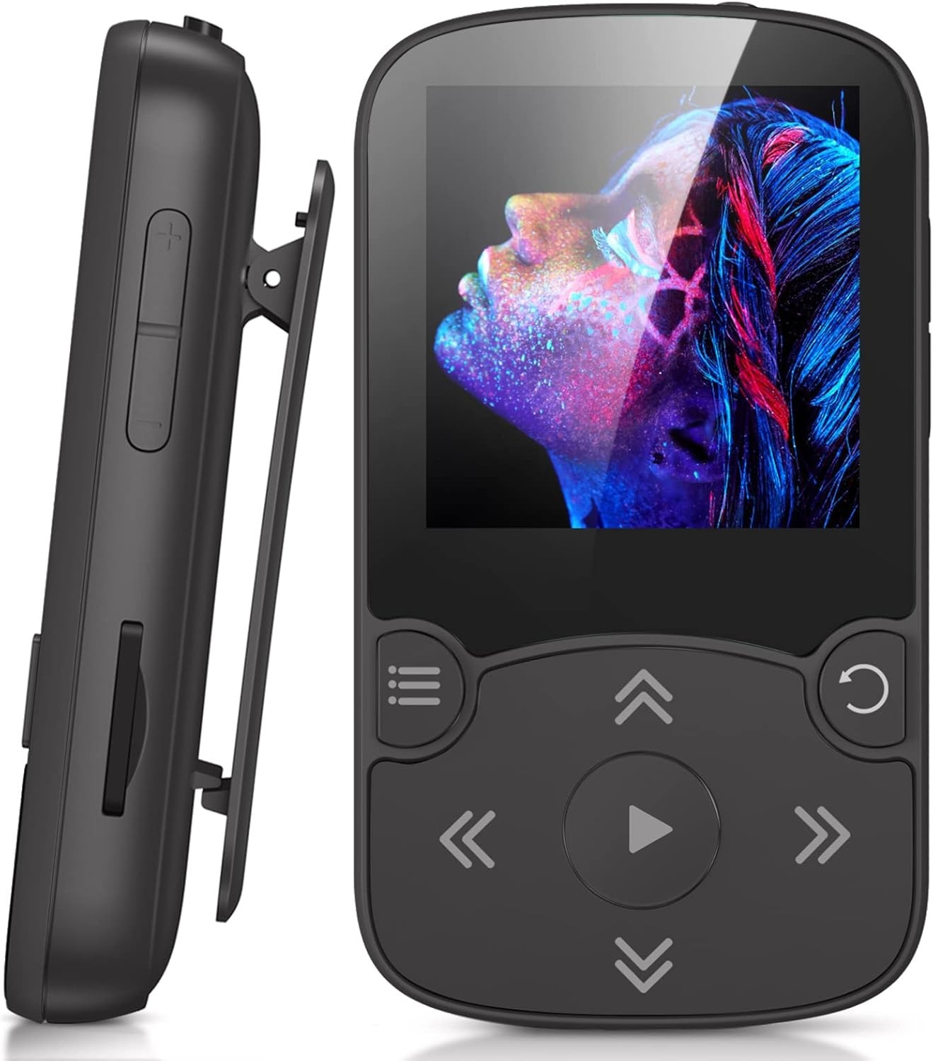 32GB MP3 Player Bluetooth 5.3 Clip HiFi FM Pedometer 128GB