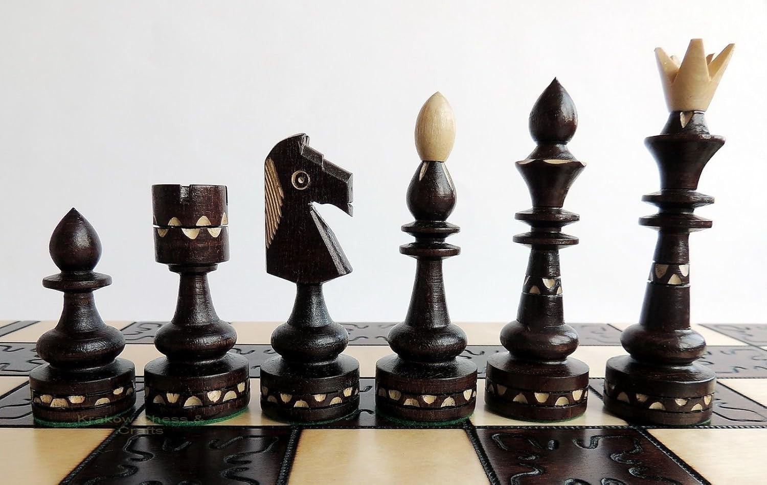 Luxury 54cm Folding Wooden Chess Set | Handcrafted Indian Pieces | Premium Gift