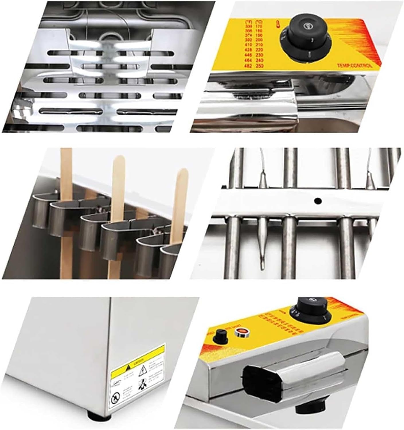 1900W Commercial Corn Dog Deep Fryer 12L Electric Stainless Steel
