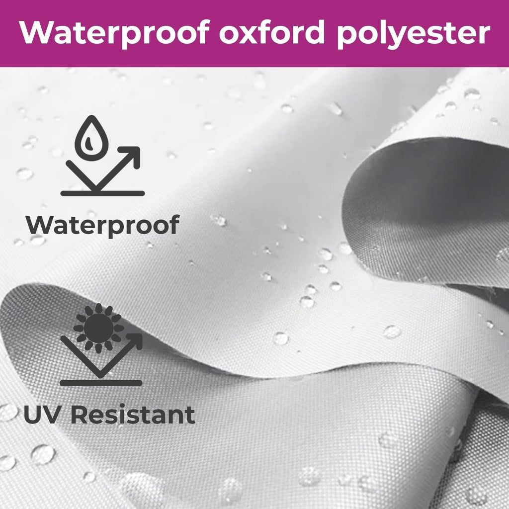 3x3M White Pop Up Gazebo Waterproof Garden Party Tent With Sides & Carry Bag