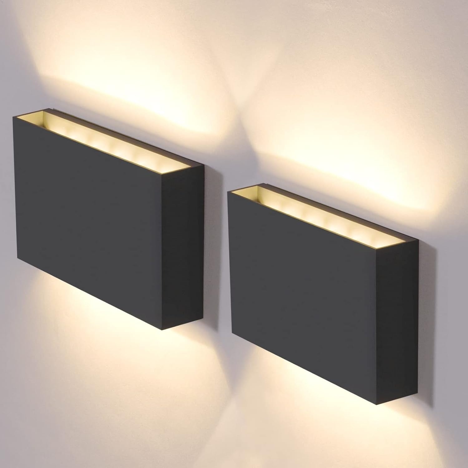 Waterproof Outdoor LED Wall Light 12W Up & Down, Modern Garden Lamp
