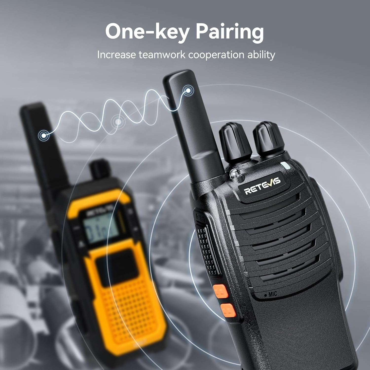 Walkie Talkies 10 Pack Long Range Rechargeable VOX USB-C Commercial