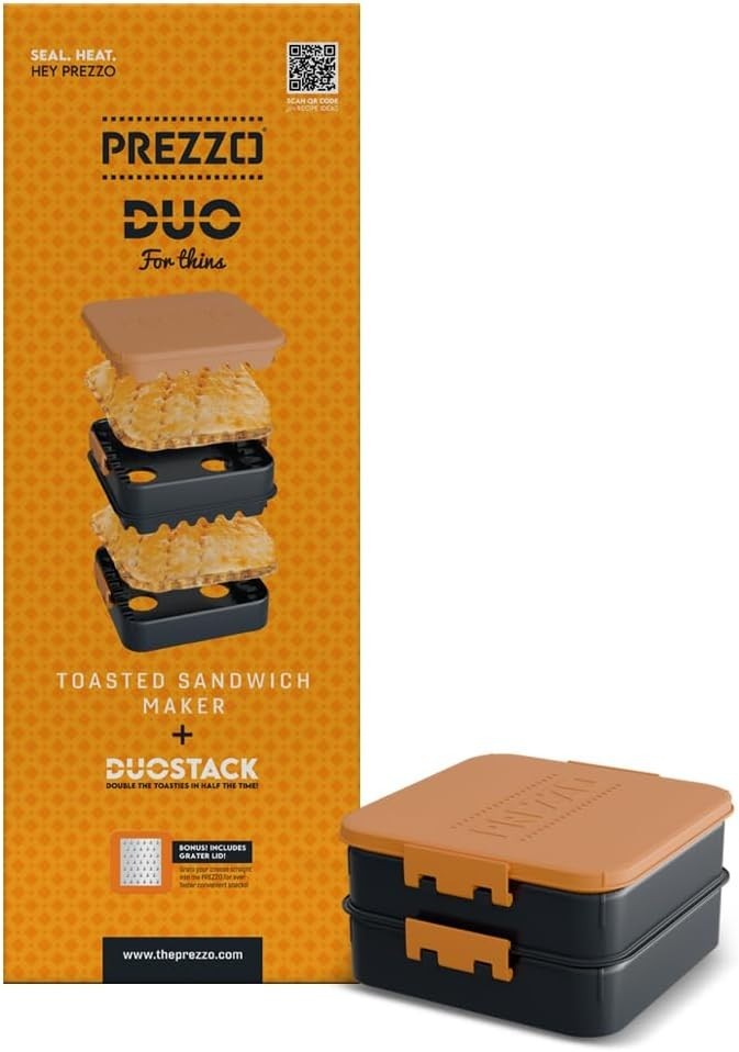 DUO Toastie Maker for Thins Sandwich Crimper DuoStack Healthy Snacks
