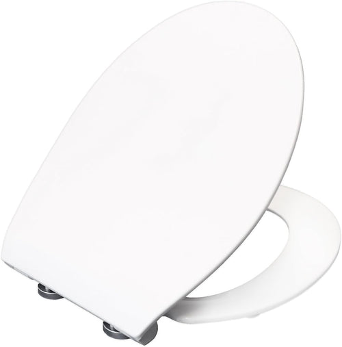 Slim Soft Close Toilet Seat Matt White | Quick Release Click & Clean