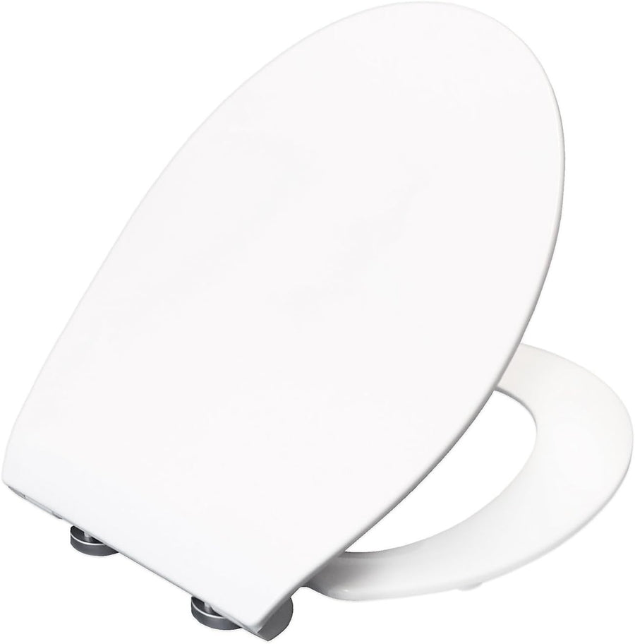Slim Soft Close Toilet Seat Matt White | Quick Release Click & Clean