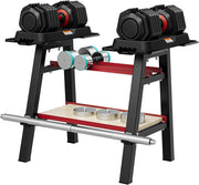 Heavy Duty Dumbbell Rack Steel A-Frame 300kg Capacity Adjustable Home Gym