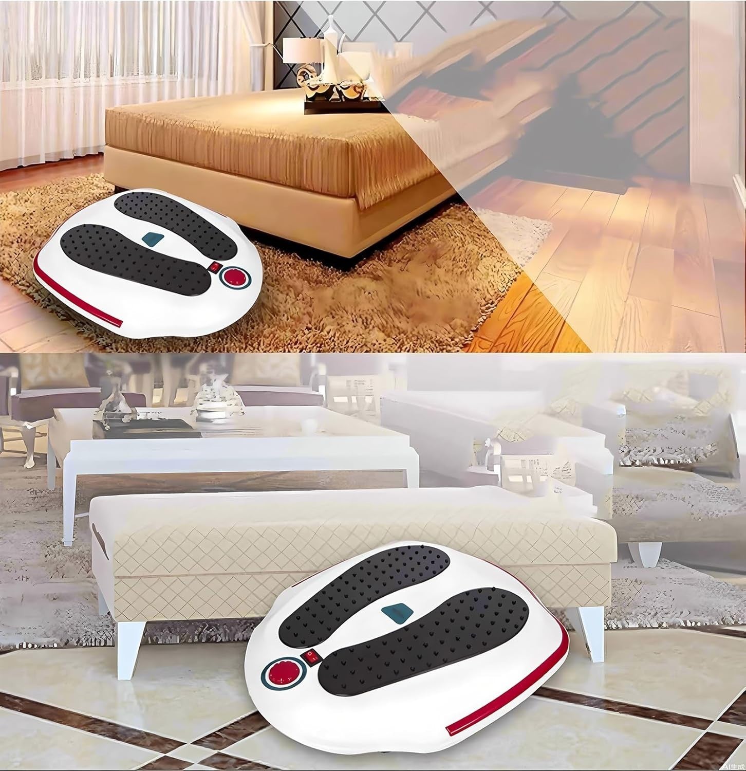 Heated Shiatsu Foot Massager Deep Kneading Circulation Pain Relief