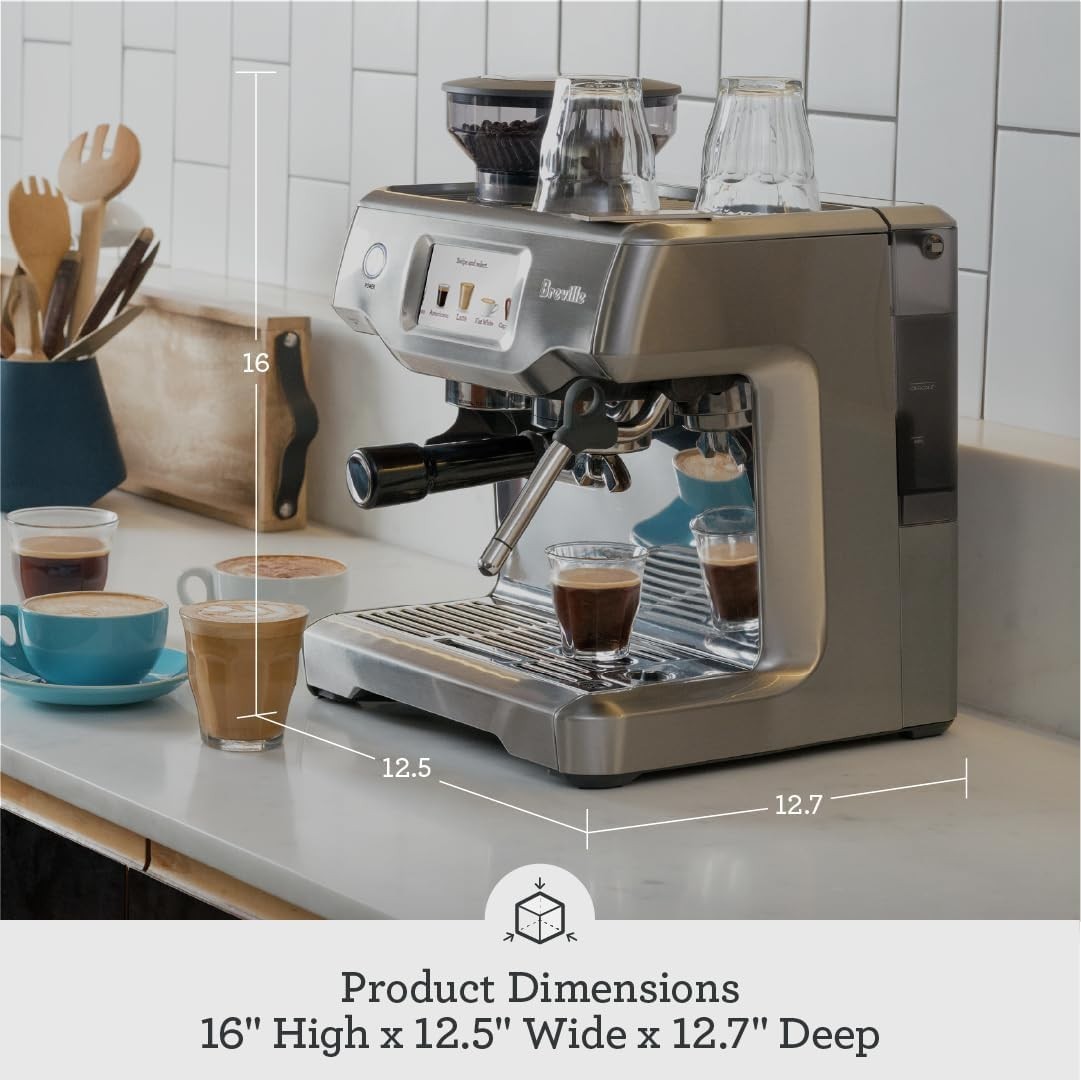 Touch Screen Espresso Coffee Machine | Integrated Grinder | Auto Milk Frother