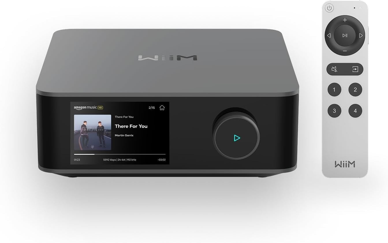 WiiM Amp Ultra 100W Wi-Fi Streaming Amplifier with Voice Control & Hi-Res Audio