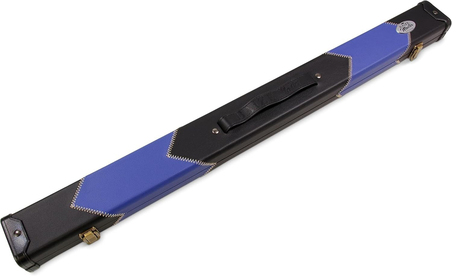 Royal Blue Hard Cue Case Snooker Pool 2 Piece Centre Joint Deluxe