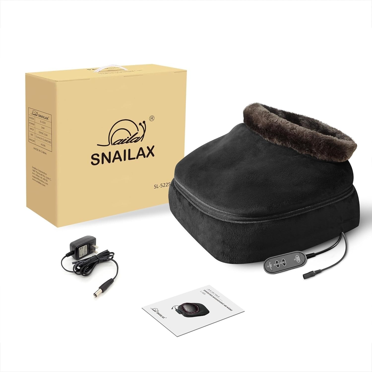 Shiatsu Foot & Back Massager with Heat 2-in-1 Deep Kneading Pain Relief Cushion